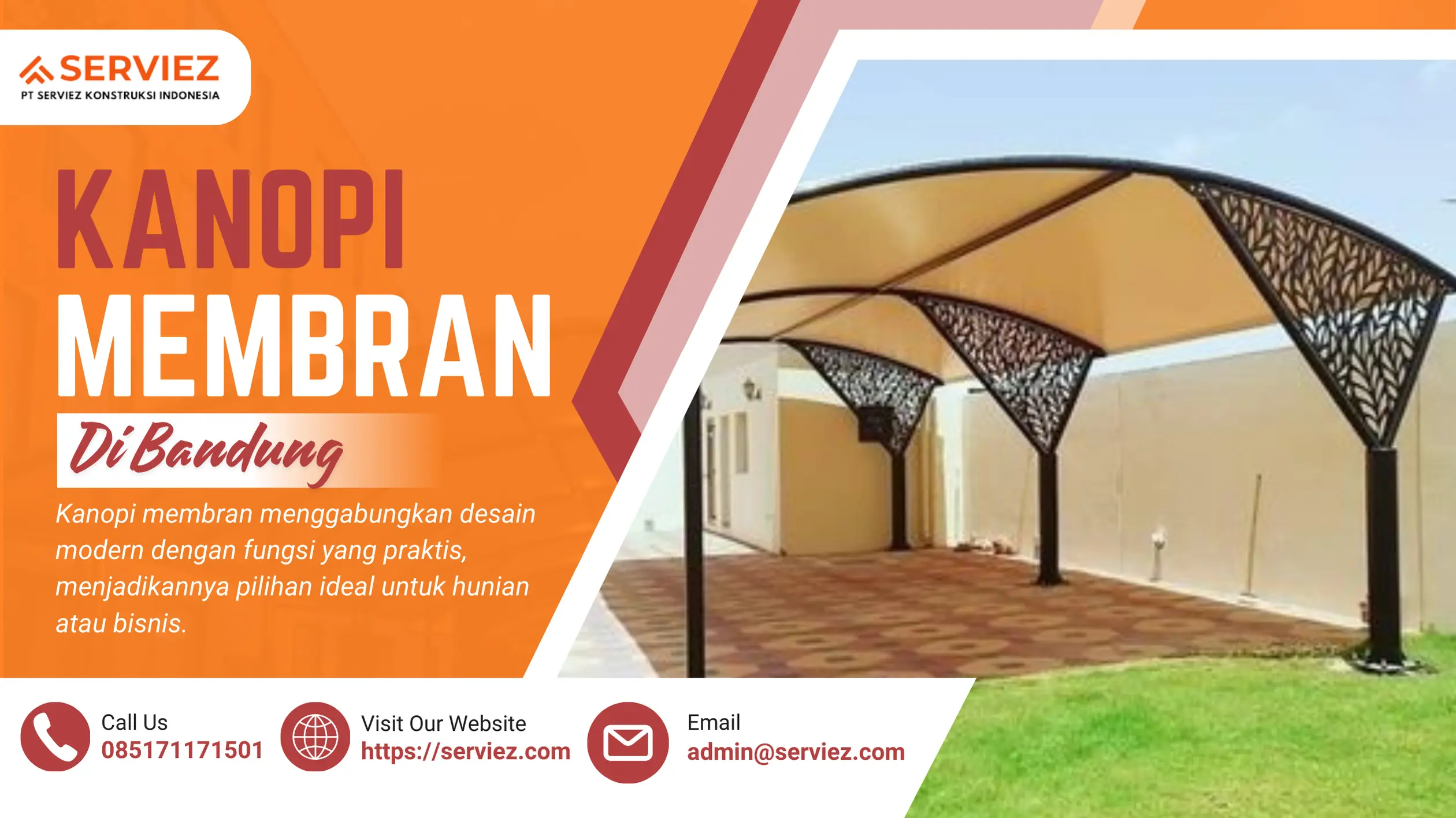kanopi membran di bandung