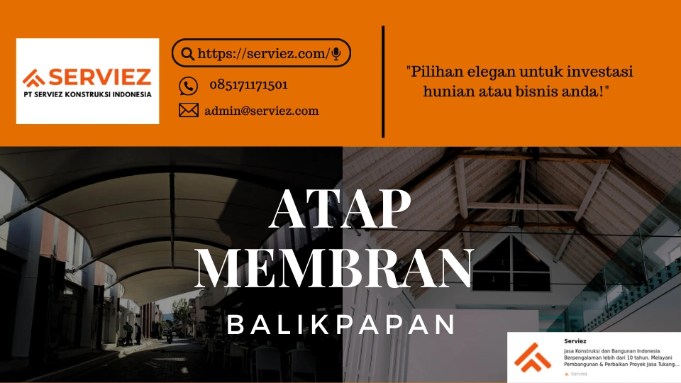 Atap membran di Balikpapan