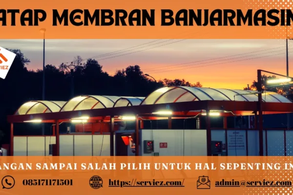 Atap membran di Banjaramsin