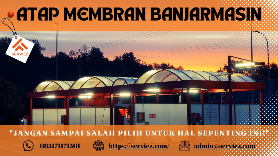 Atap membran di Banjarmasin