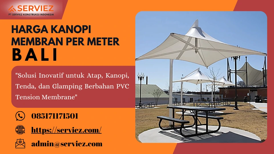 Harga Kanopi Membran Per Meter Bali