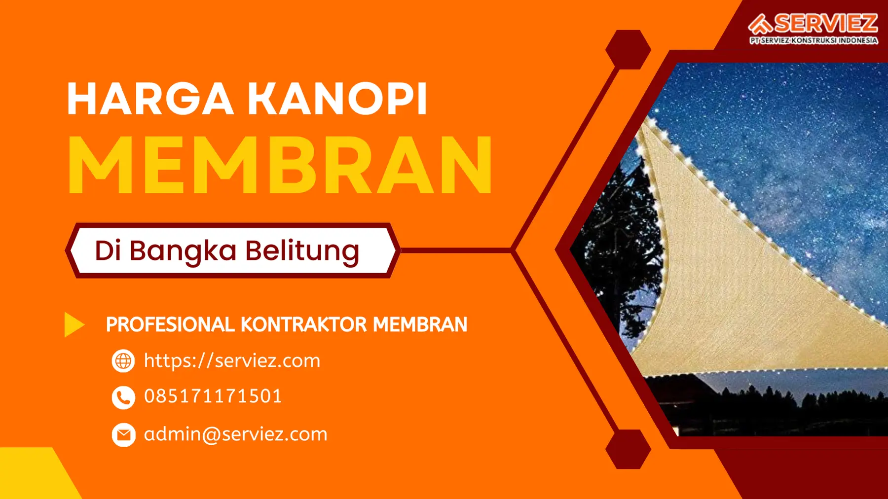 Harga Kanopi Membran Per Meter Bangka Belitung Harga Kanopi Membran Bangka Belitung