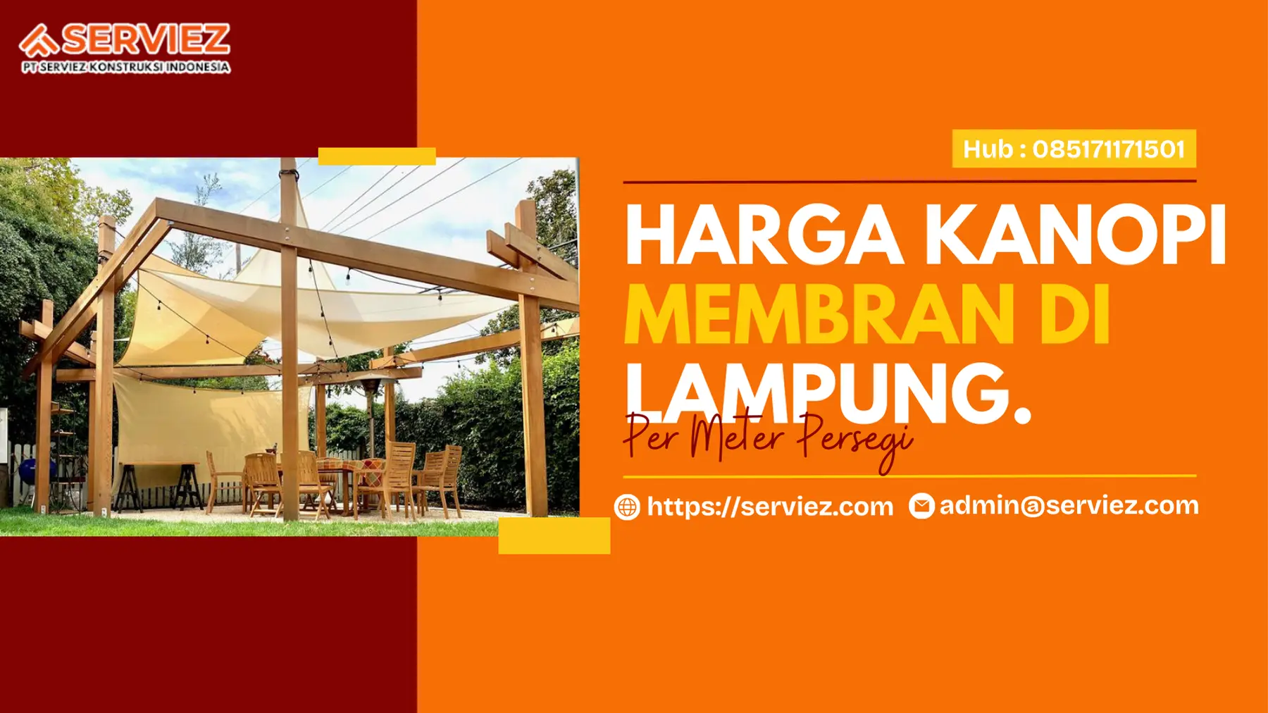 Harga Kanopi Membran Per Meter Lampung