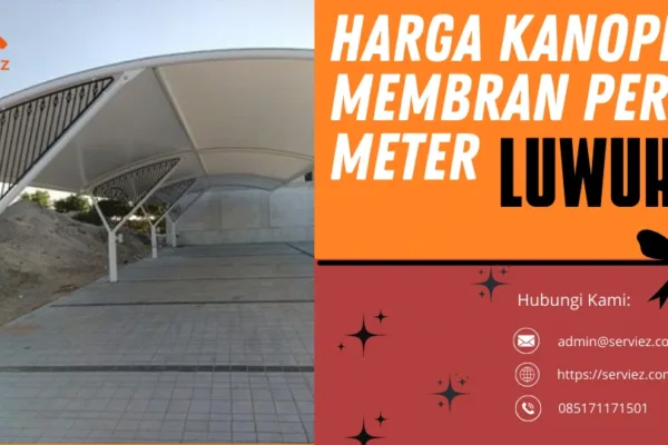 Harga Kanopi Membran per Meter Luwuk