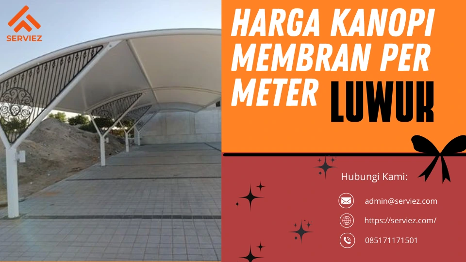 Harga Kanopi Membran per Meter Luwuk