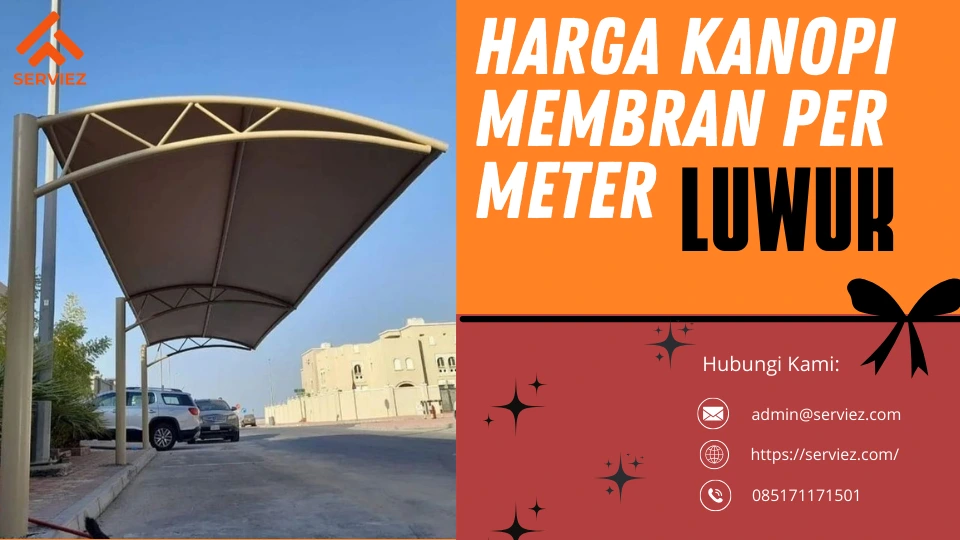 Harga Kanopi Membran per Meter Luwuk
