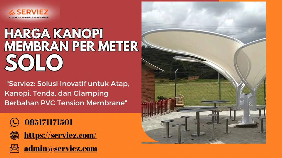 Harga Kanopi Membran Per Meter Solo