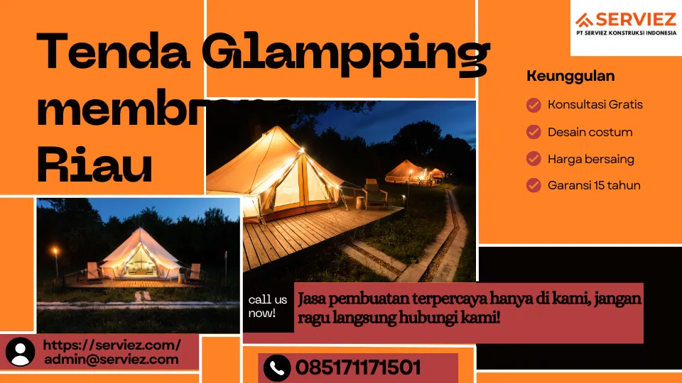 Jasa pembuatan tenda glamping membrane Riau