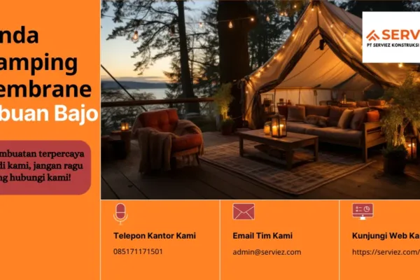 Jasa Pembuatan Tenda Glamping Membrane di Labuan Bajo