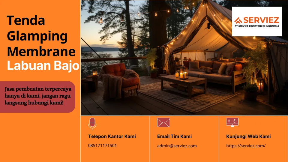 Jasa Pembuatan Tenda Glamping Membrane di Labuan Bajo