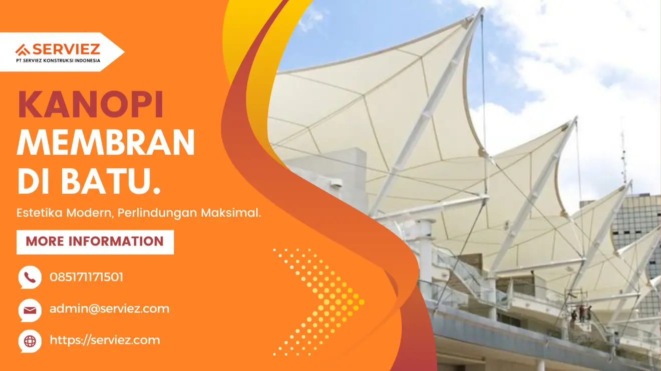 Kanopi Membran di Batu
