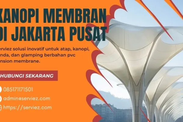 Kanopi Membran di Jakarta Pusat