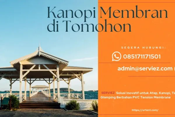 Kanopi Membran di Tomohon