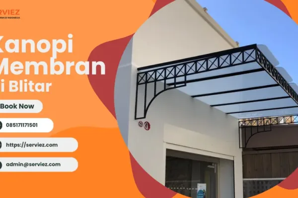 Kanopi membran di Blitar
