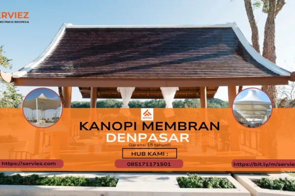 Kanopi membran di Denpasar