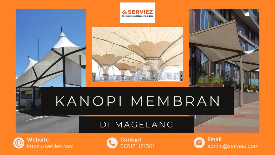 Kanopi membran di Magelang 