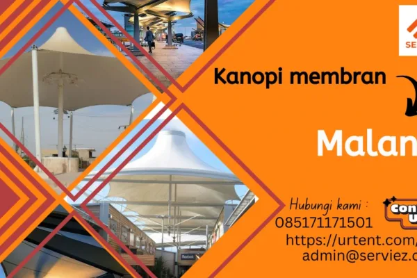 Kanopi membran di Malang
