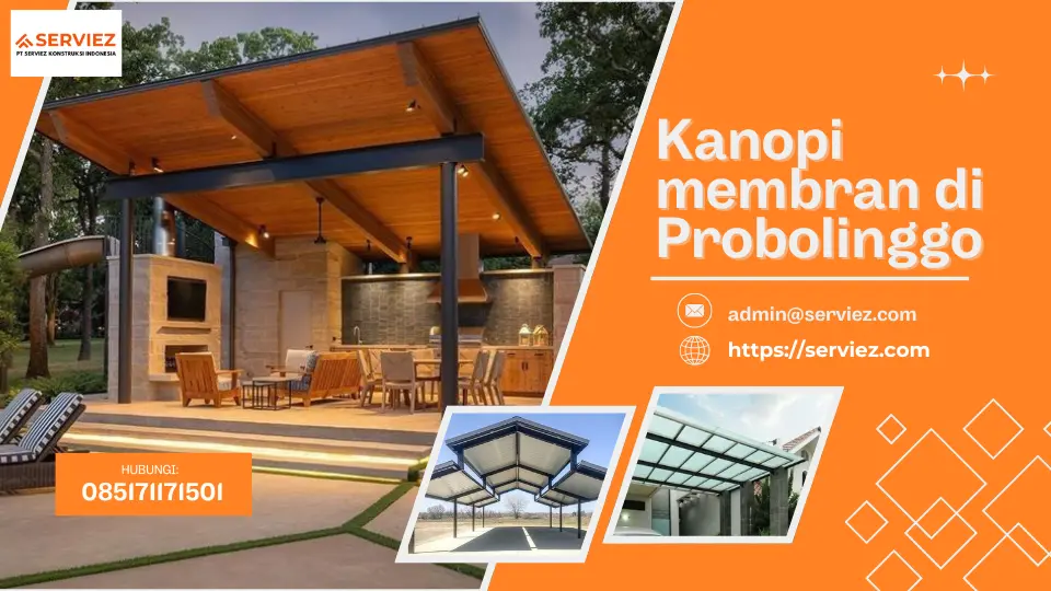 Kanopi membran di Probolinggo