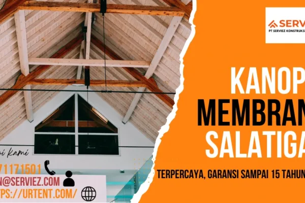 Kanopi membran di Salatiga