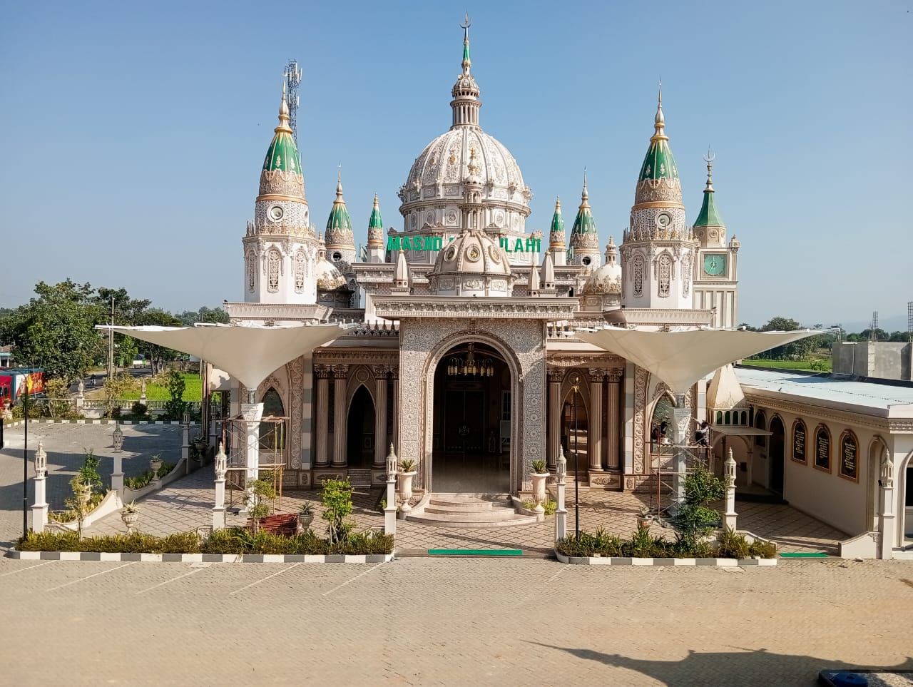 Kanopi membran masjid payung minimalis Kanopi membran masjid payung minimalis