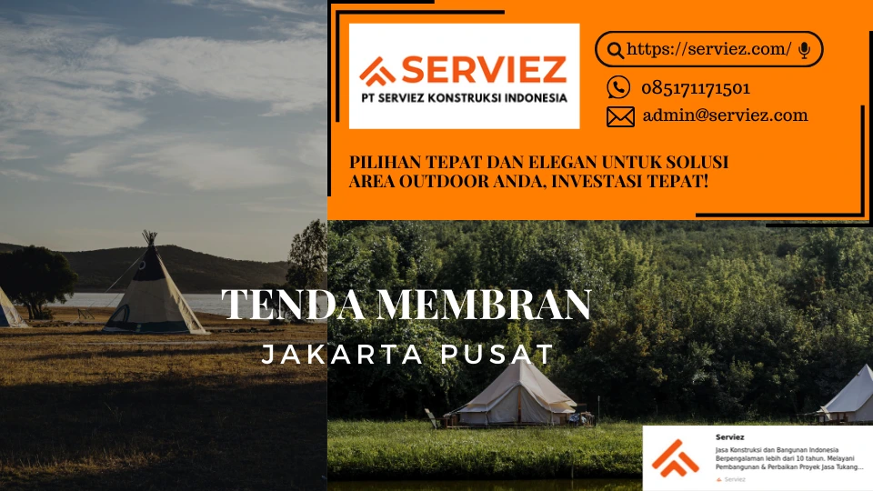 Tenda membran Jakarta Pusat