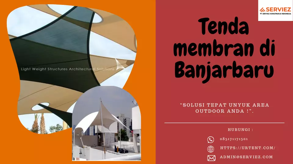 Tenda membran di Banjarbaru
