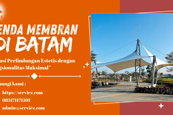 Tenda membran di Batama