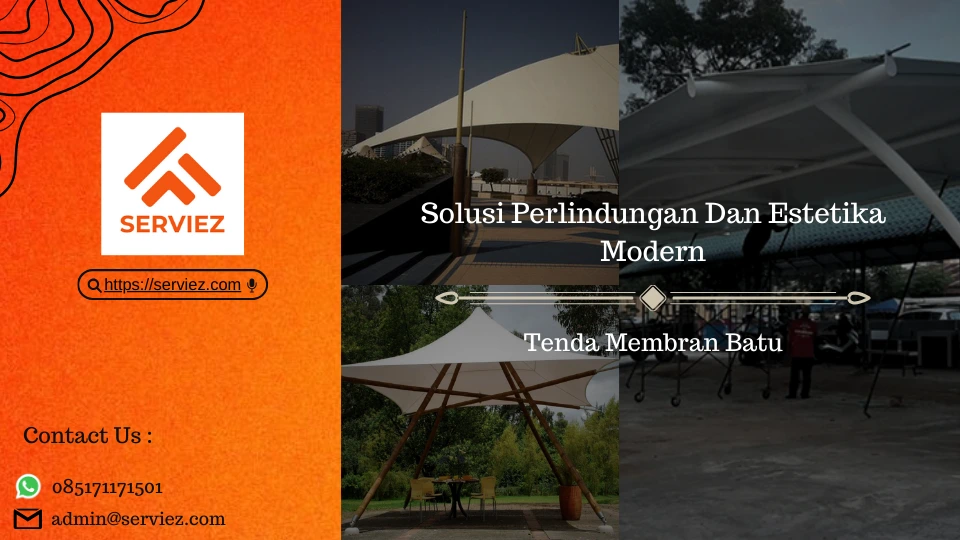 Tenda membran di Batu