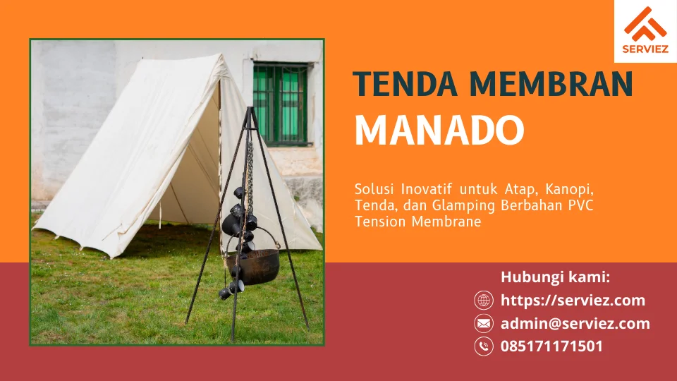 Tenda membran di Manado