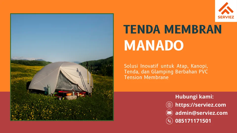 Tenda membran di Manado