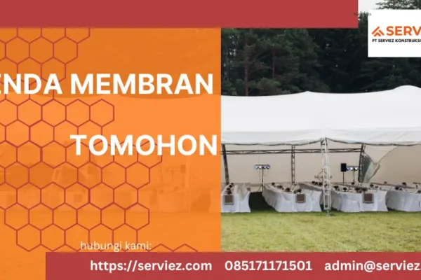 Tenda membran di Tomohon