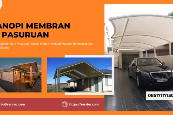 Kanopi membran di Pasuruan