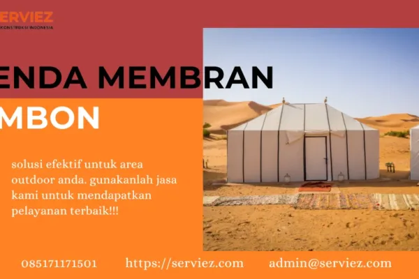 Tenda membran di Ambon