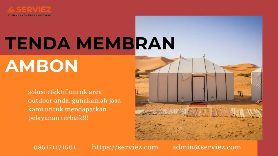 Tenda membran di Ambon